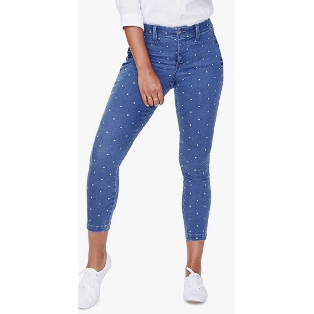 Polka Dot Ami Skinny High Waist Ankle Jeans